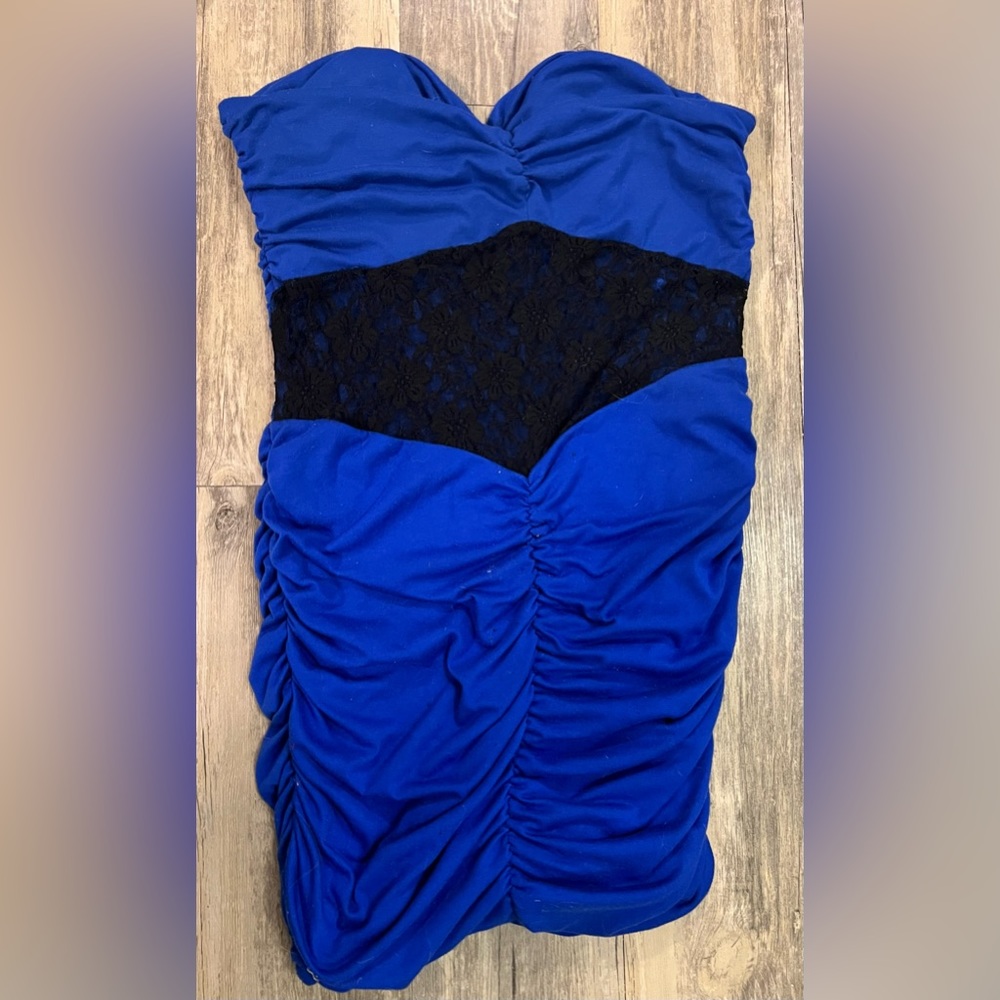 Blue & Black Cocktail Dress